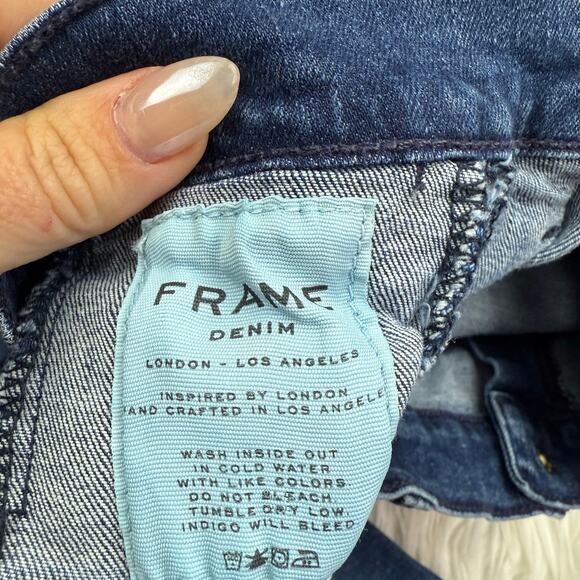 Frame Denim Le Flare De Francoise Jeans Sunnyslope Blue Flare Size 27 High Rise - Picture 8 of 12